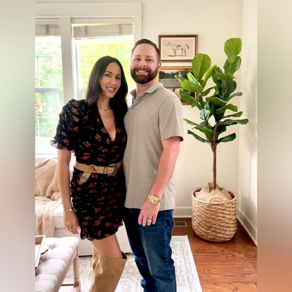 Zara rose ruching ruffle mini black dress - Picture 7 of 7